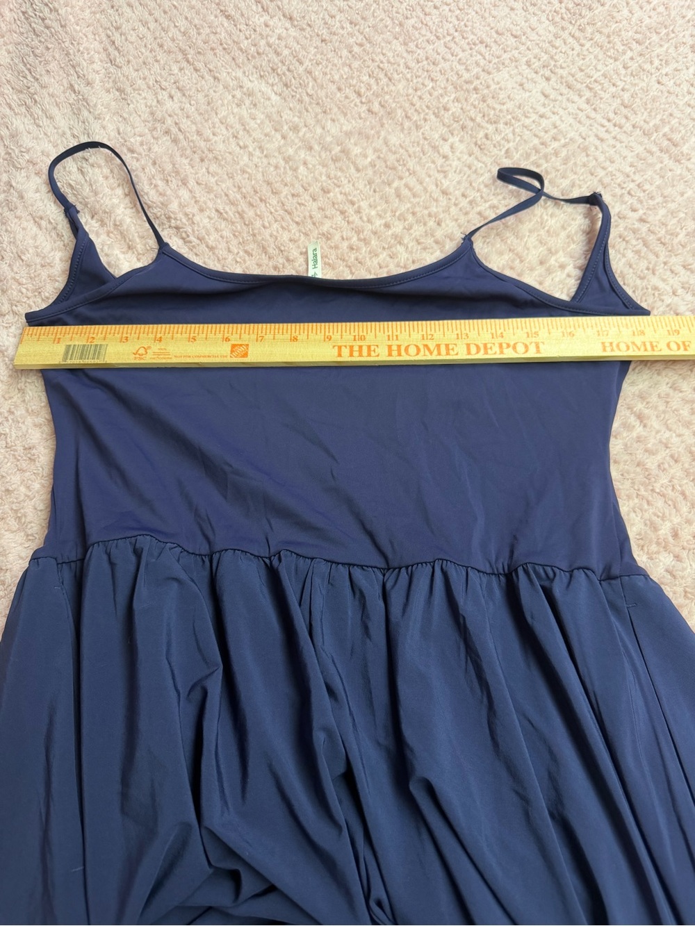 Halara Breezeful Pocket Flowy Maxi Quick Dry Casual Slip Dress Navy- Size XL NWT - Picture 9 of 11
